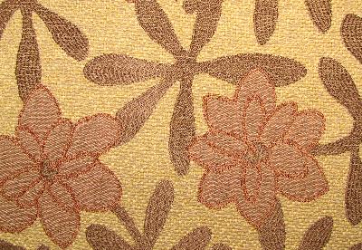 Robert Allen Petal Splash Pecan Petal Splash Brown Upholstery Large Print Floral   Fabric